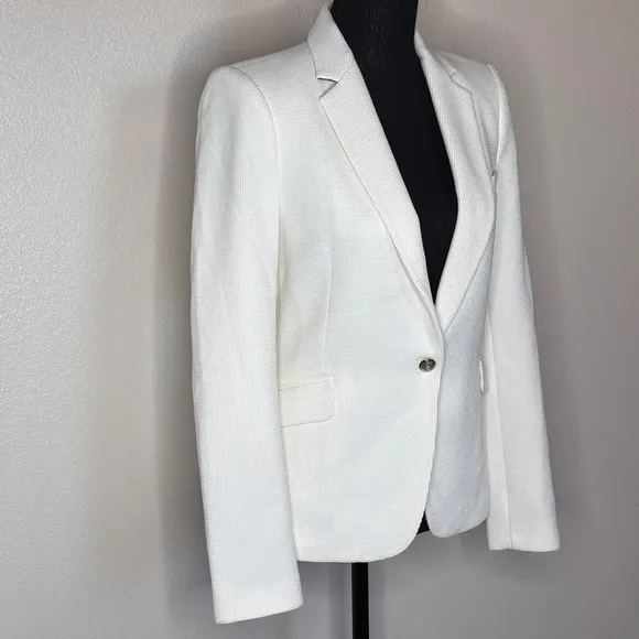 Zara Woman Ivory One‎ Button Blazer Size Small
