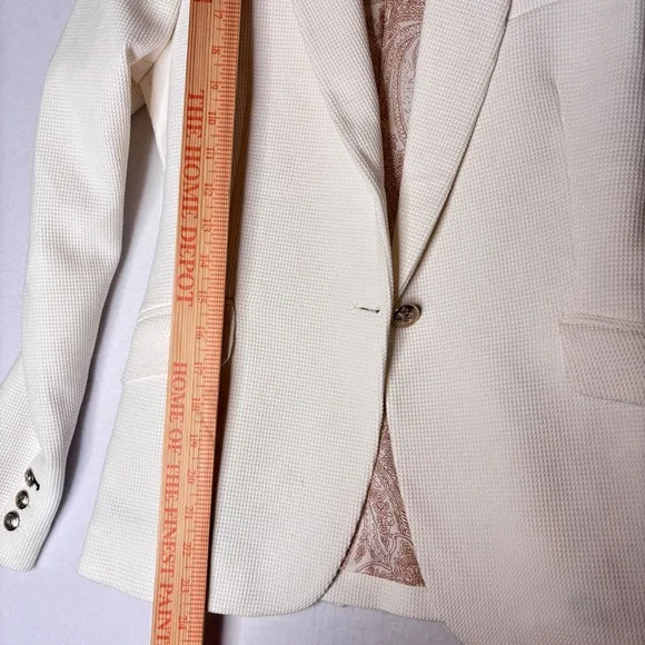 Zara Woman Ivory One‎ Button Blazer Size Small