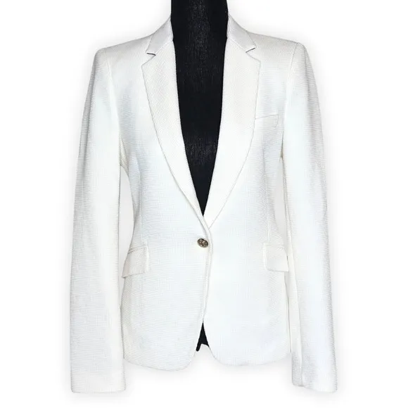 Zara Woman Ivory One‎ Button Blazer Size Small