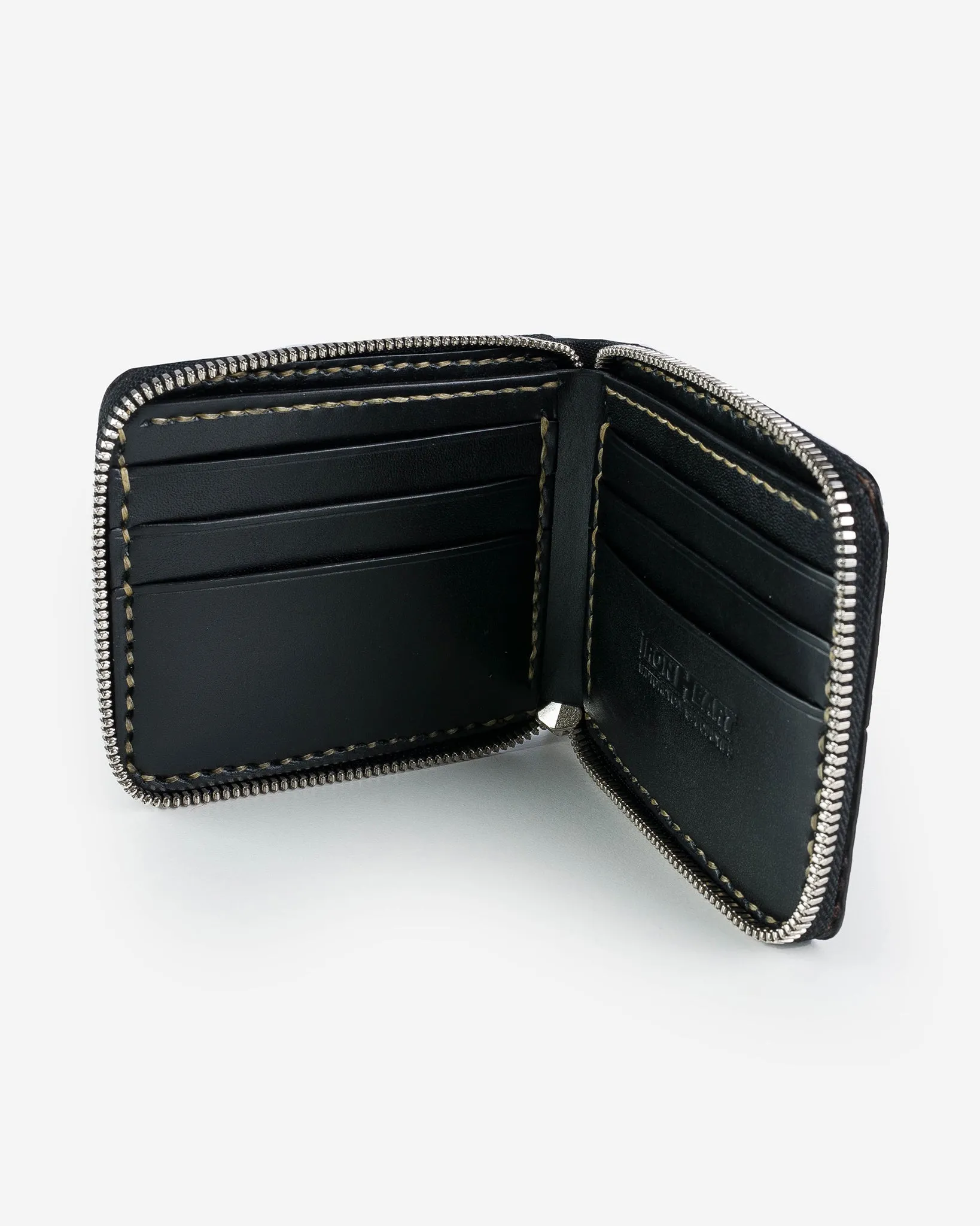 Zip-Secured Shell Cordovan Wallet - Green