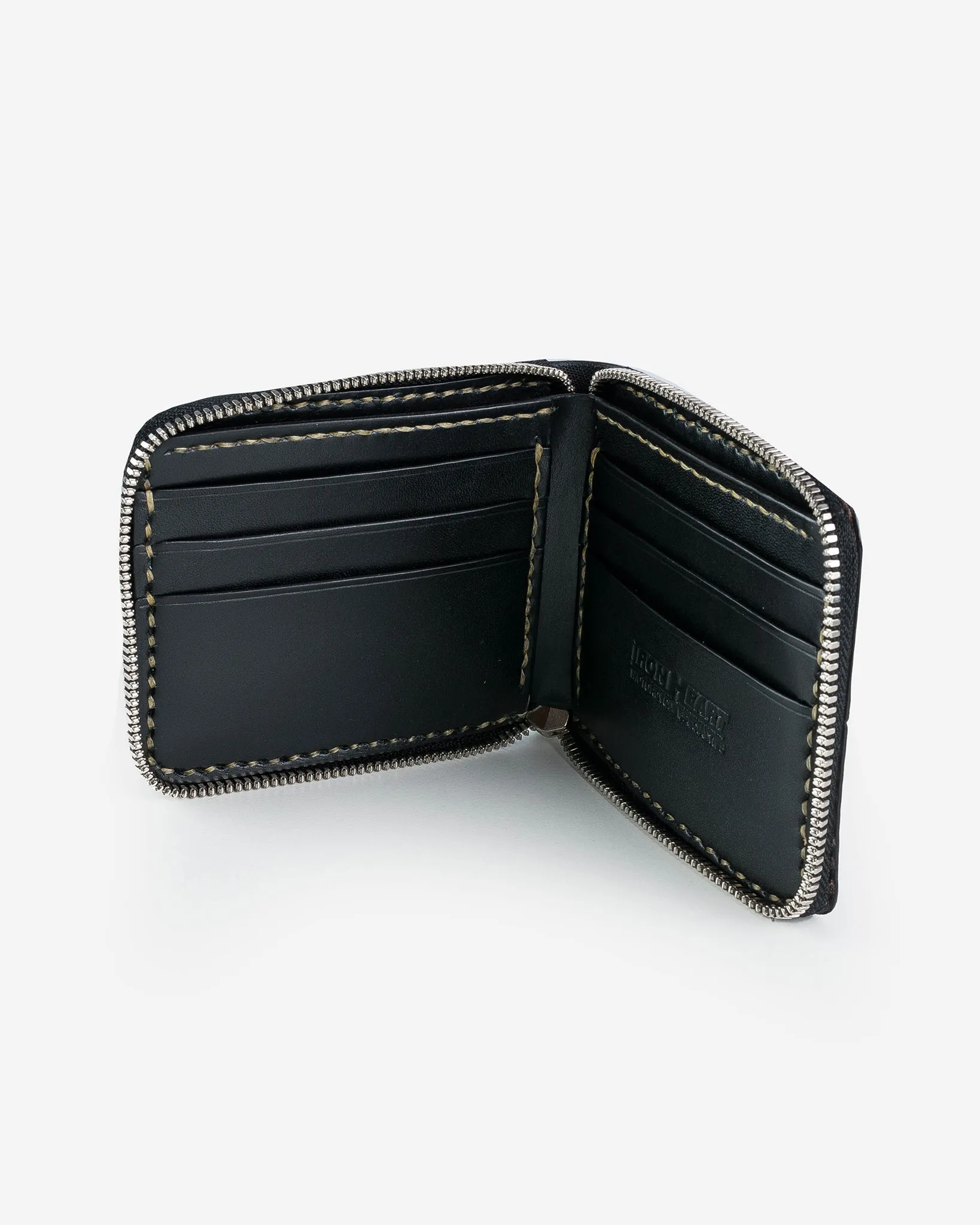 Zip-Secured Shell Cordovan Wallet - Green