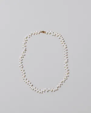 Zipper Pearl Necklace
